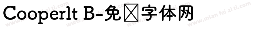 Cooperlt B字体转换